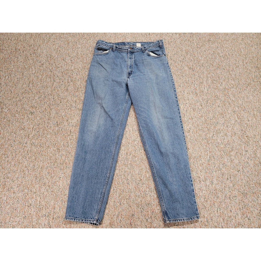 Vintage Levis 550 Jeans Mens 38x34 Blue Denim Orange Tab Relaxed Tapered 90s